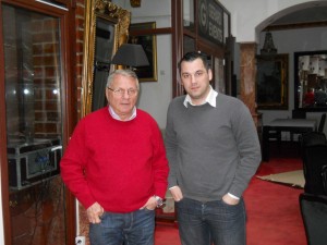Psiholog sportiv Andreas Hniatiuc si Mircea Radulescu, directorul Scolii Federale de Antrenori